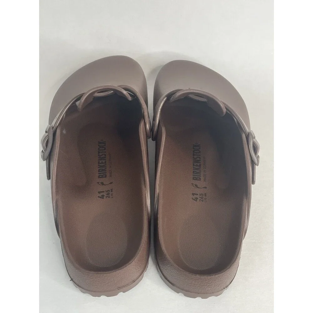 Men’s Birkenstock Boston Essentials EVA Roast Brown buckle clogs size 8 /Eur 41